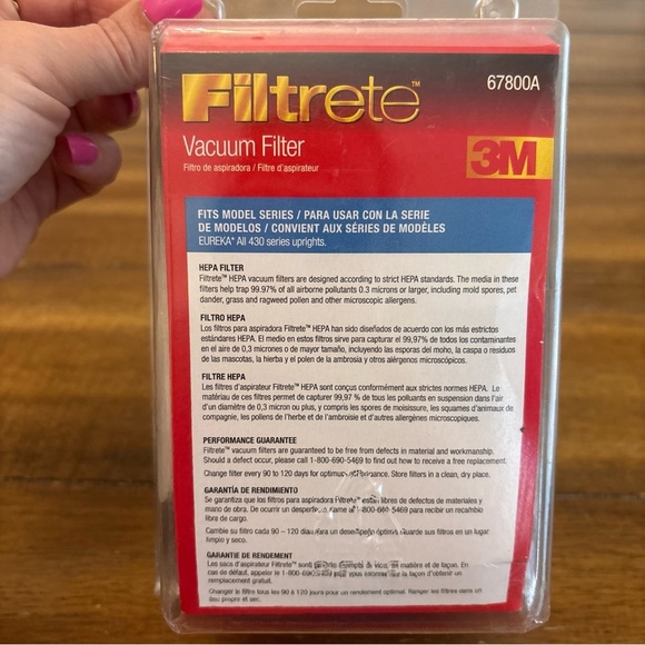 Eureka 3M Filtrete DCF-10 DCF-14 Vacuum Cleaner HEPA Filters - Picture 3 of 4